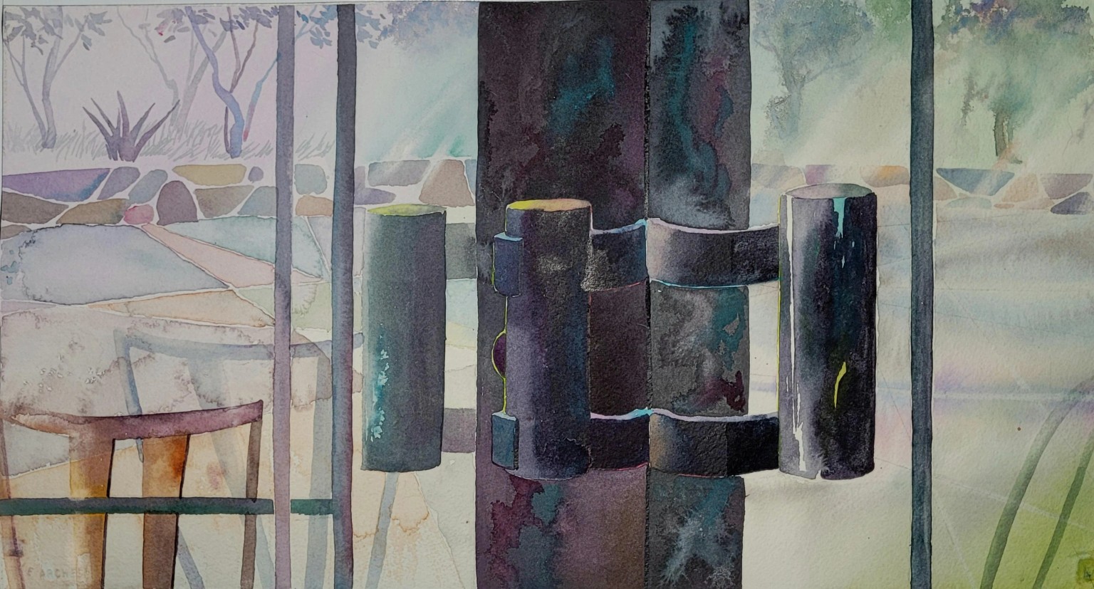 Storm passing: An exploration of form, shadow, and space.